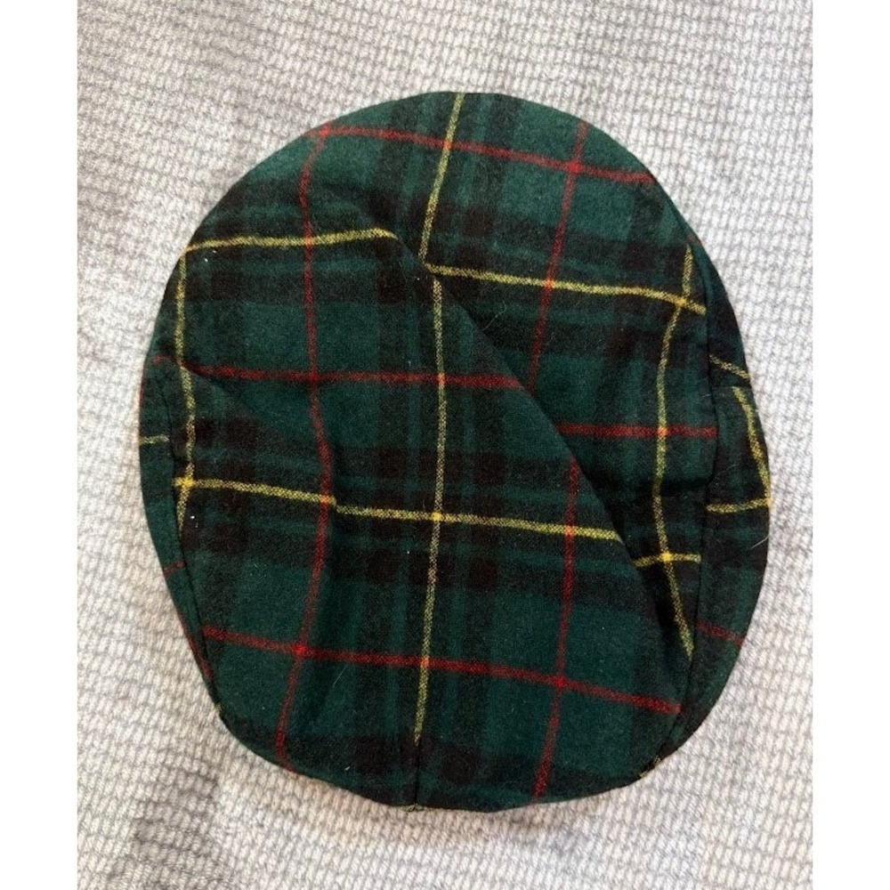 Pendleton Green Plaid Flat Cap Ivy Hat Tartan Newsboy Scally Cap Mens One Size